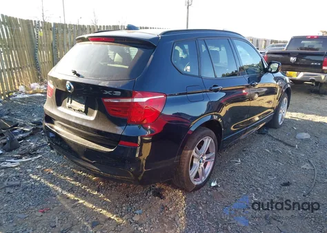 2014 BMW X3 xDrive35I z USA, uszkodzony, nr VIN 5UXWX7C58E0E81999